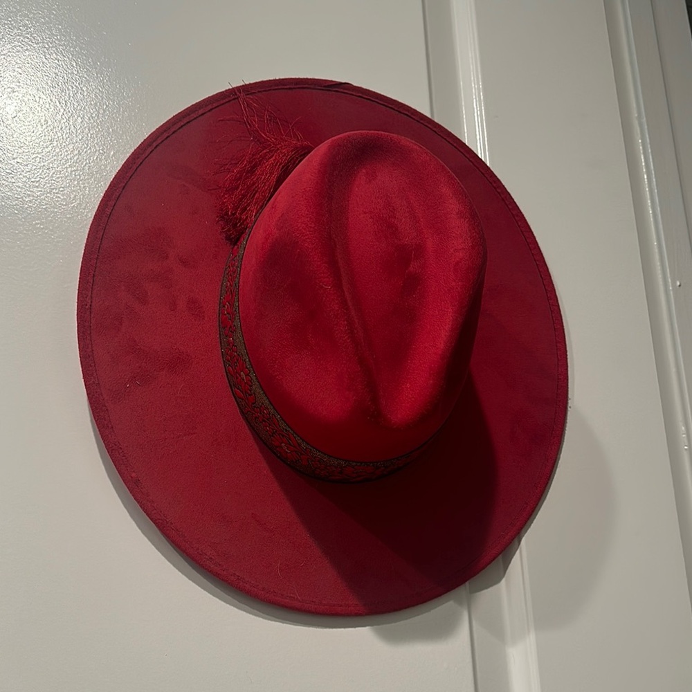 Elegant Red Women's Hat